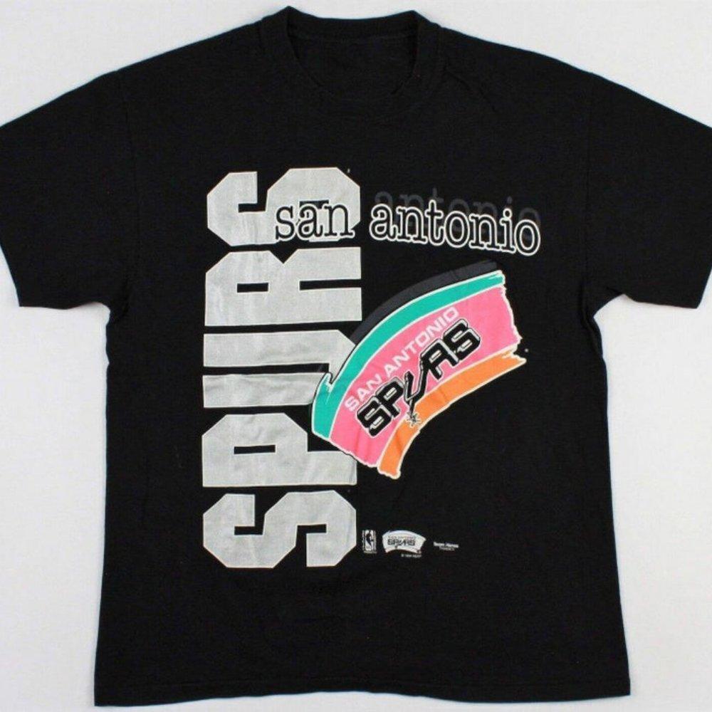 San Antonio Spurs Big Single Stitched 90S Shirt Gift Friend Family Coll